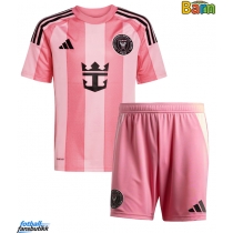 Inter Miami Lionel Messi #10 Hjemmedraktsett Barn 2025-26 Kortermet (+ Korte bukser)